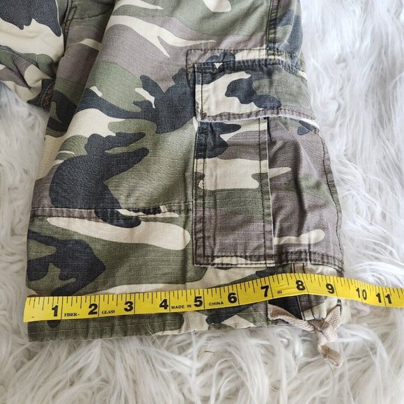 Jack & Jones Camo Cargo Shorts Mens‎ W32 UK M Ripstop Comfort Fit Button Fly - Picture 14 of 16